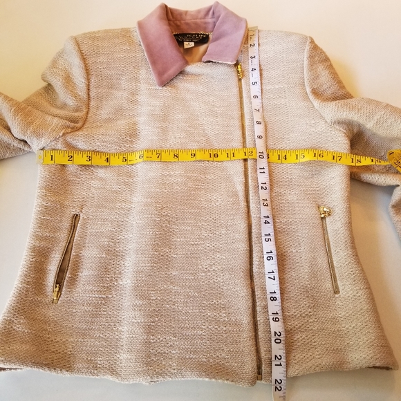 ST JOHN COUTURE Asymmetrical Zip Jacket - Picture 5 of 12